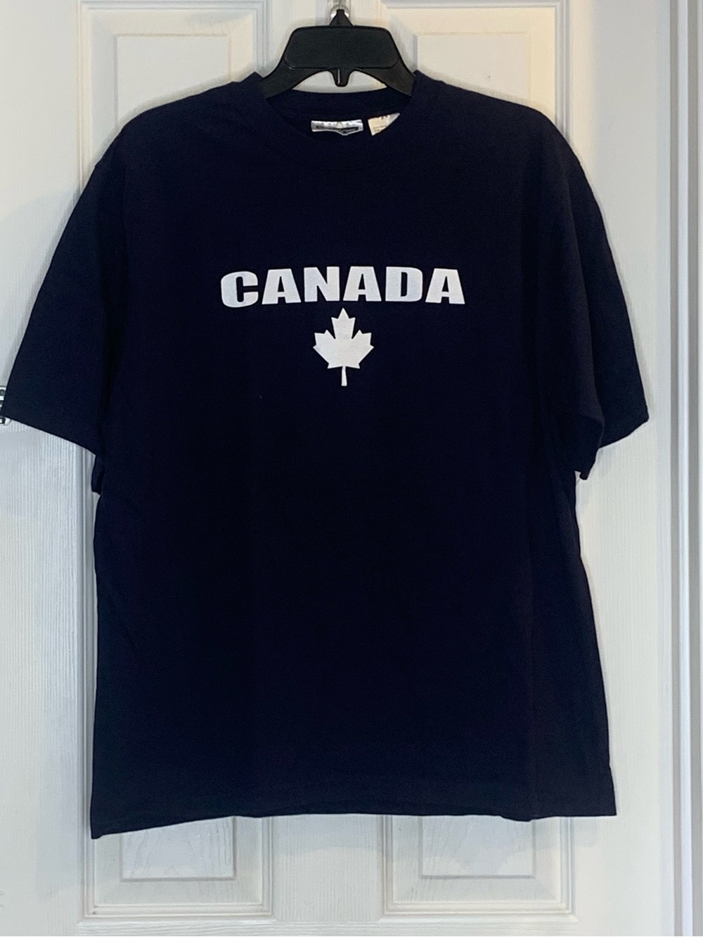 Canada Graphic Tee Navy Blue Size Large